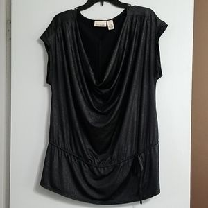 swope neck sparkly blouse